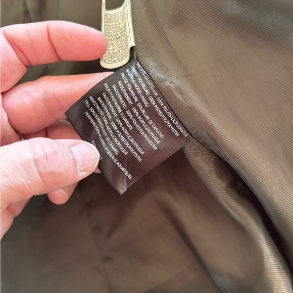 Sam Edelman Army Green Long Women's  Faux Fur Hooded Down Puffer Jacket Size XS - Picture 3 of 15